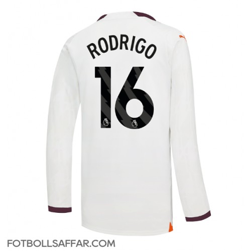 Manchester City Rodri Hernandez #16 Bortatröja 2023-24 Långärmad